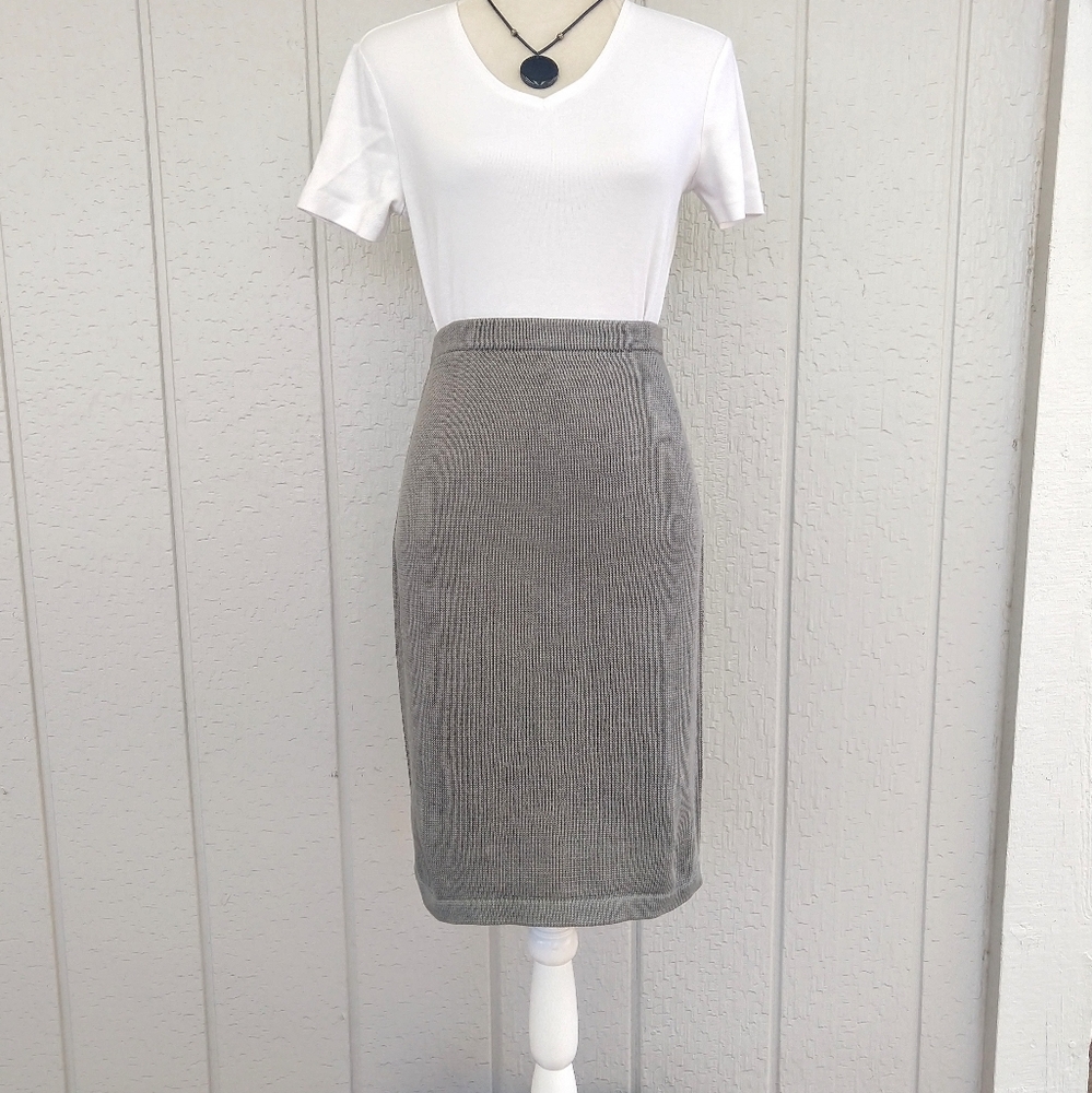 Peruvian Connection Gray Pima Cotton Midi Skirt!